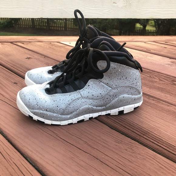 Nike Air Jordan 10 Cement Retro Smoke Grey Size 4 - Picture 4 of 8